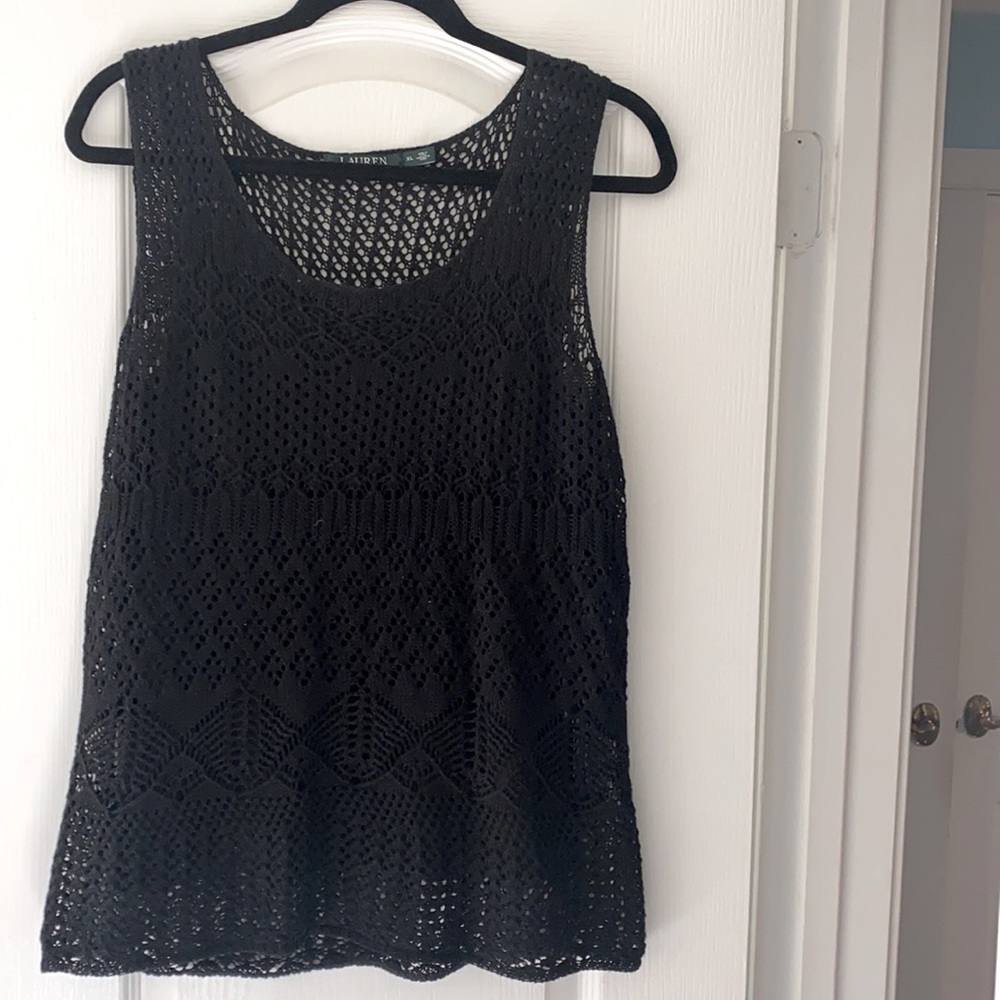 Lauren’s Ralph Lauren Knit Tank Top with Shell Underneath